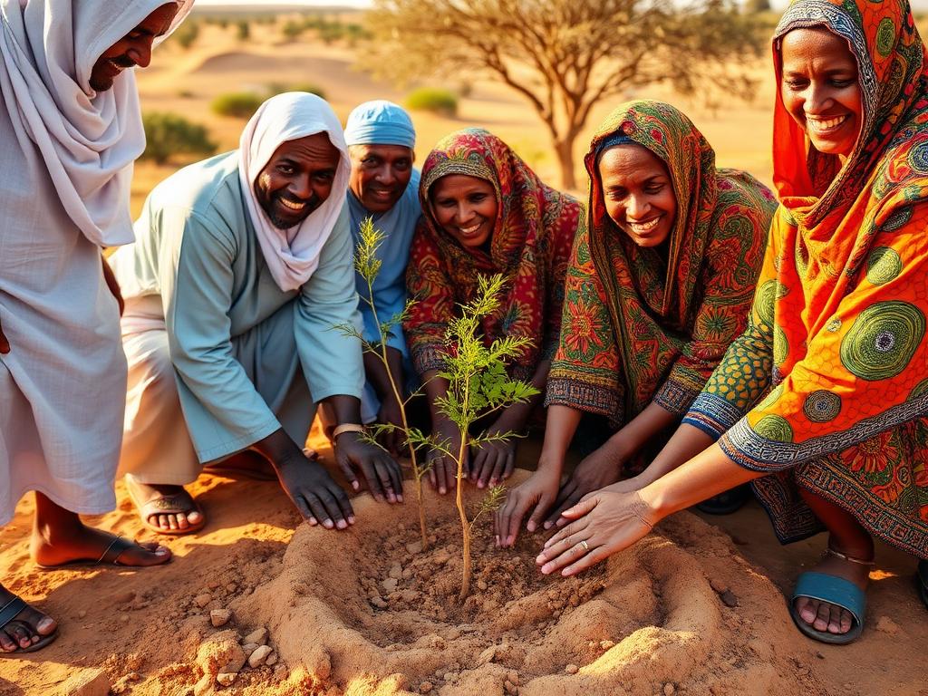 Plantation d'arbres avec les communautés